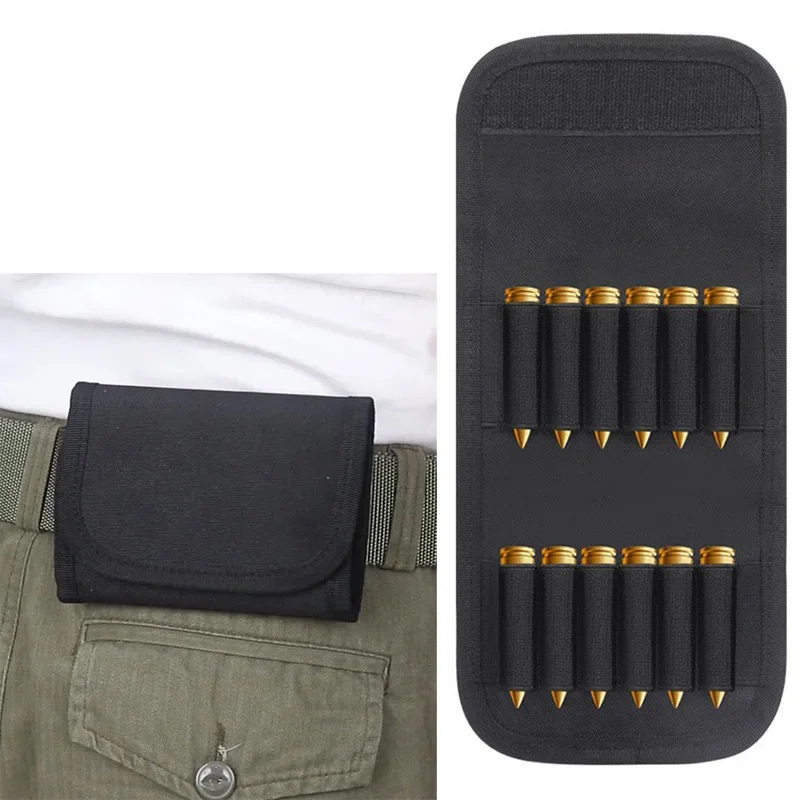Táctico 12 Rifle redondo escopeta carcasa municiona pistola bala recarga titular Molle Mag bolsa munición cartucho redondo titular caza - imagen 3