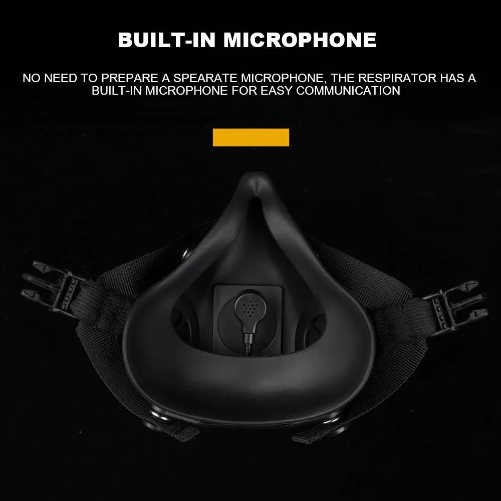 Máscara respiradora Airsoft para hombre, versión de comunicación, para deportes al aire libre, Paintball, Cosplay, Halloween - imagen 4