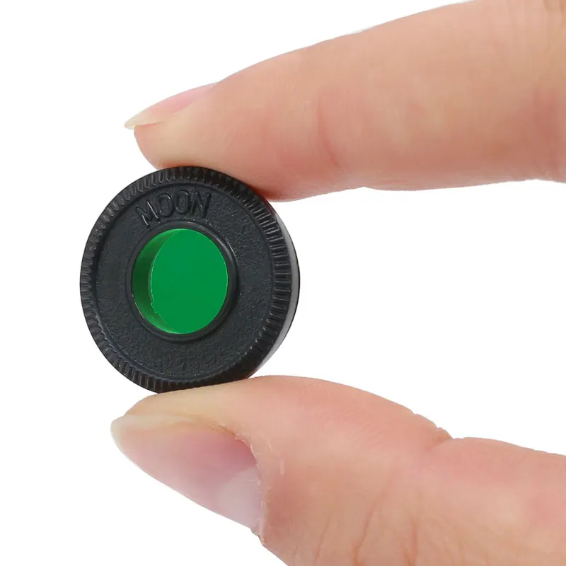 Filtro de Luna verde M28.6 x 0.965, piezas de telescopio redondo astronómico, lente de vidrio óptico de accesorio telescopio astronómico, 1,25 "/0,6" - imagen 5