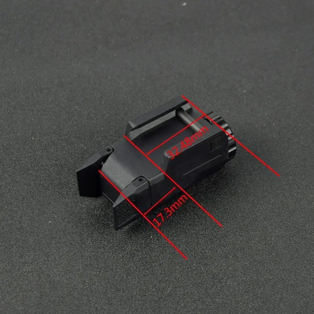 Minipistola táctica compacta APL Glock, luz constante/momentánea/estroboscópica, linterna LED, armas de luz blanca para riel Pictinny - imagen 2