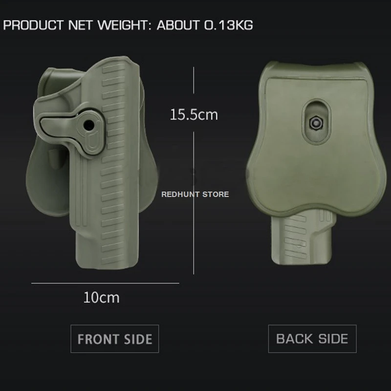 Funda para pistola táctica derecha de 1911, para STI 2011, serie Hi-Capa, Tokyo Marui WE KWA KJW Colt 1911, funda para pistola de caza - imagen 3