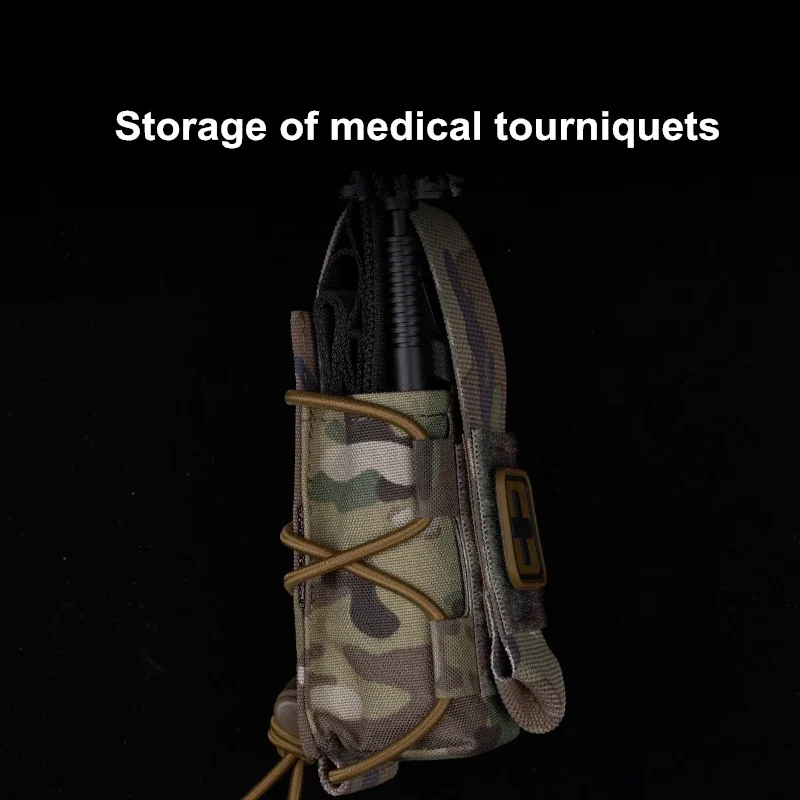 Soporte de torniquete Molle, kit de primeros auxilios torniquete Molle juego de supervivencia bolsa soporte de enfermería bolsa de tijeras de equipo - imagen 3