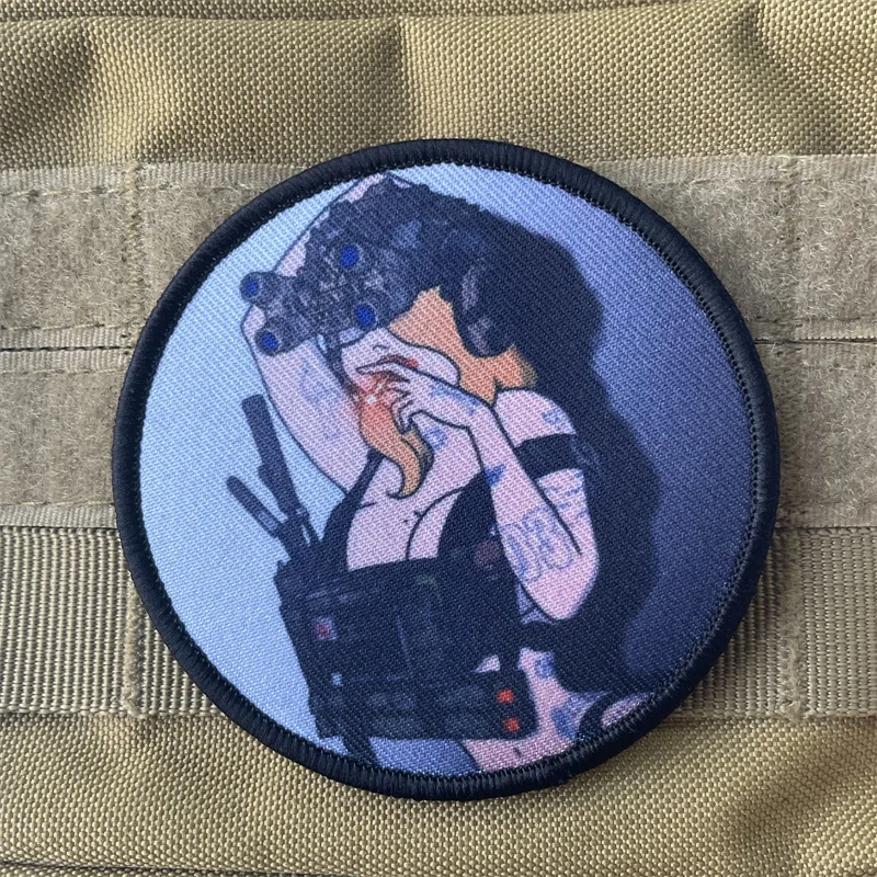 Parche táctico de belleza para fumar "Los", brazalete militar con gancho y bucle, insignia de moral, mochila para exteriores, accesorios para sombrero, pegatinas - imagen 5