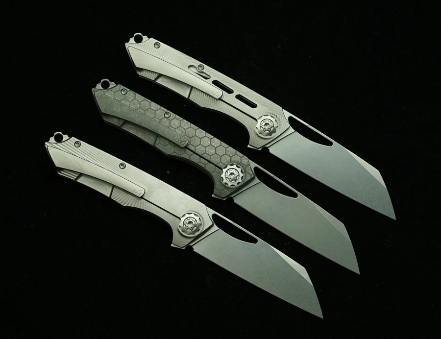 LEMIFSHE cuchillo táctico plegable – Mango titanio y rodamiento cerámico - imagen 2