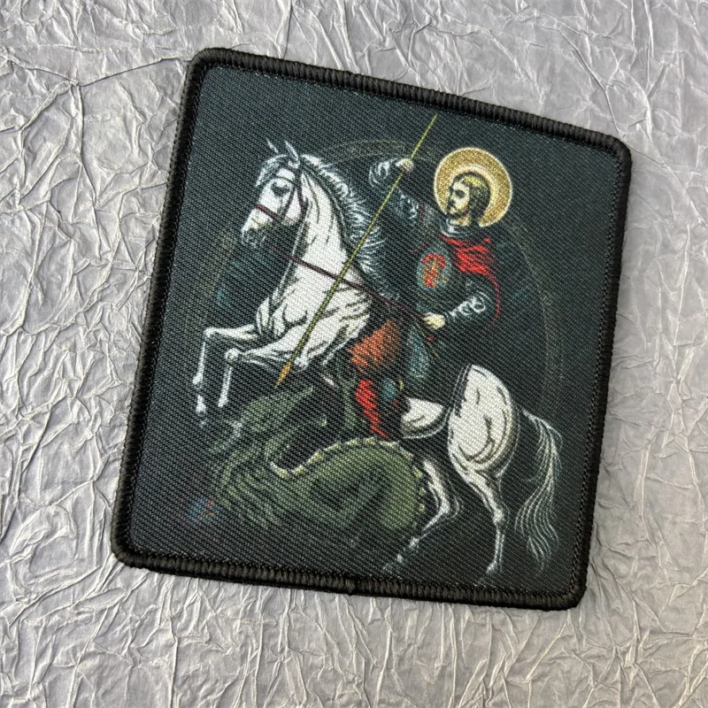 Parche militar "Victor St. George", insignia de moral táctica, parches de gancho y bucle, mochila, ropa, pegatina decorativa, brazalete - imagen 4