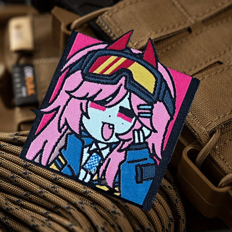 Parche táctico SIG MCX de primera línea para niña, insignia de moral militar, brazalete tejido, parches de gancho y bucle, pegatinas para ropa y mochila