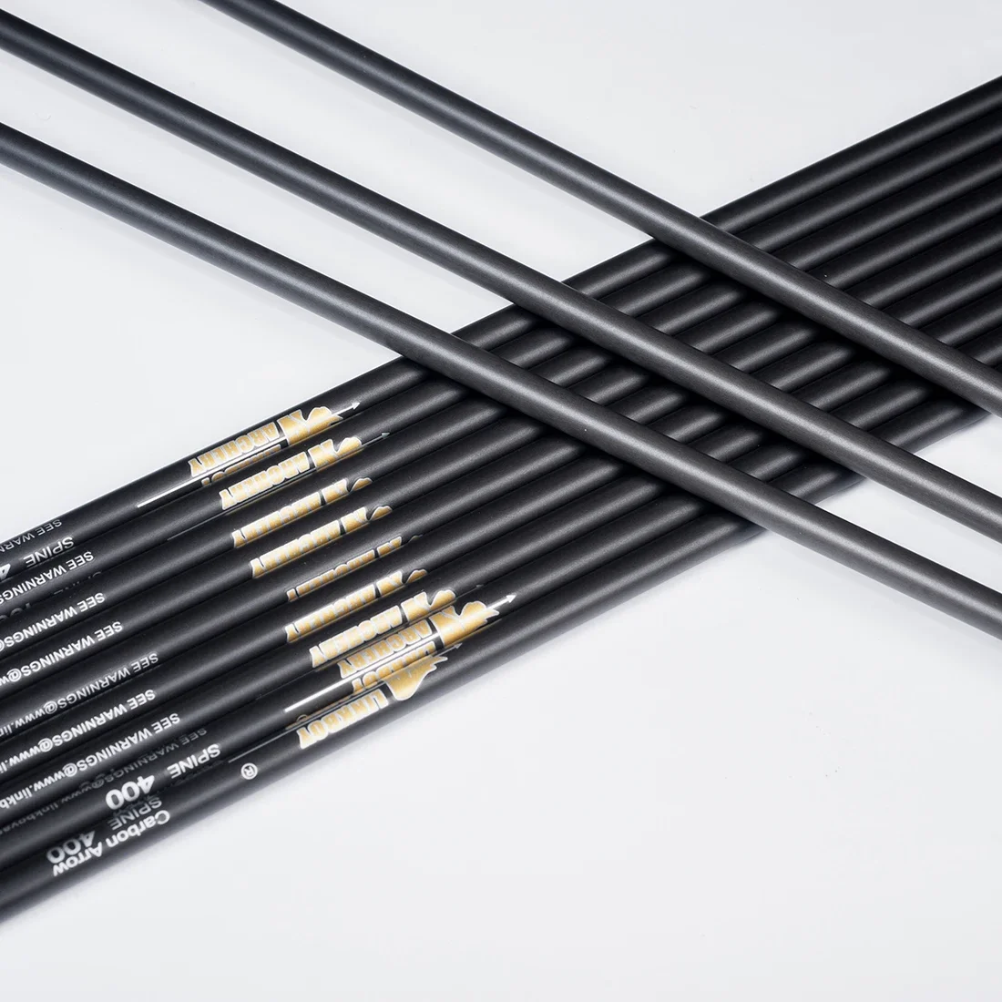 10 docena de flechas de carbono puro Spine400-1000 ID4.2mm arco recurvo y flechas tiro de caza - imagen 4