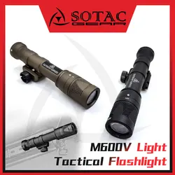 SOTAC GEAR M600V linterna táctica con luz LED blanca y estroboscópicas