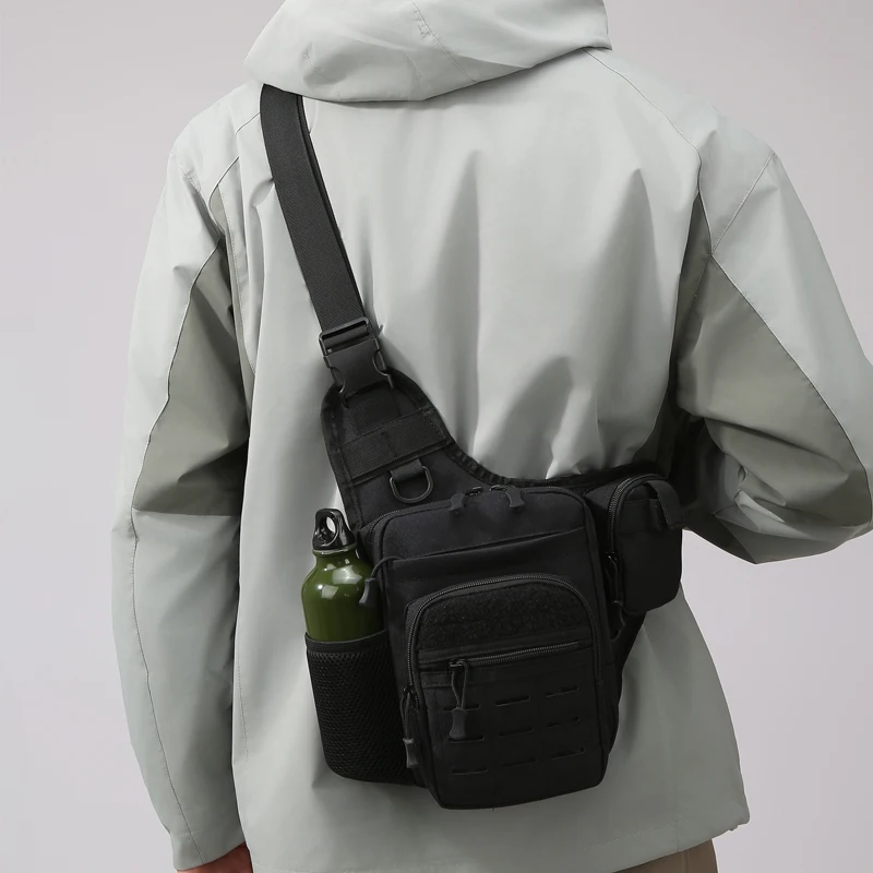 Bolsa de ciclismo al aire libre multifuncional Camping senderismo viaje bolso cruzado táctico ligero Trekking pesca bolso de hombro - imagen 2
