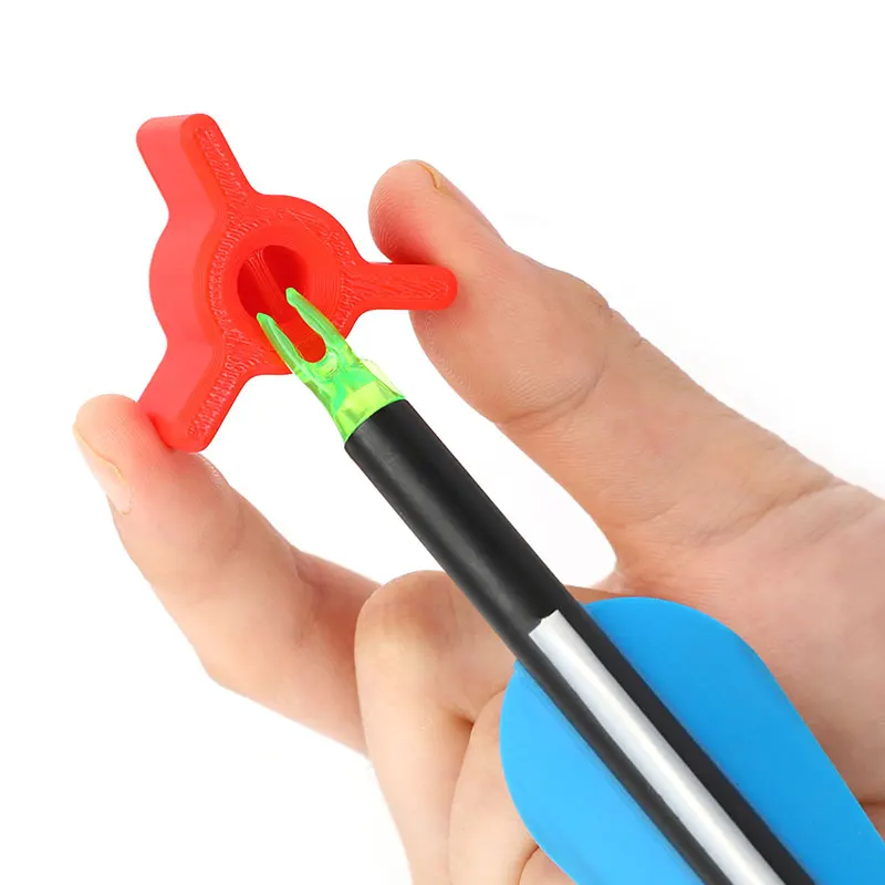 Flecha Nock herramienta de ángulo correcto Material PLA para arco compuesto flechas tiro con arco ajuste flecha cola tiro caza práctica objetivo - imagen 5