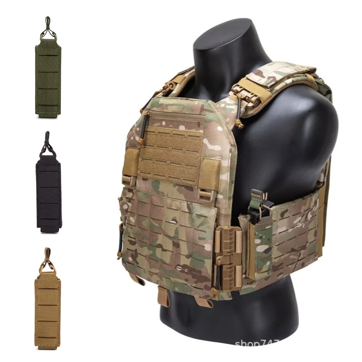 Bolsa para cargadores de 9mm MOLLE táctica 1000D exterior estilo escorpión