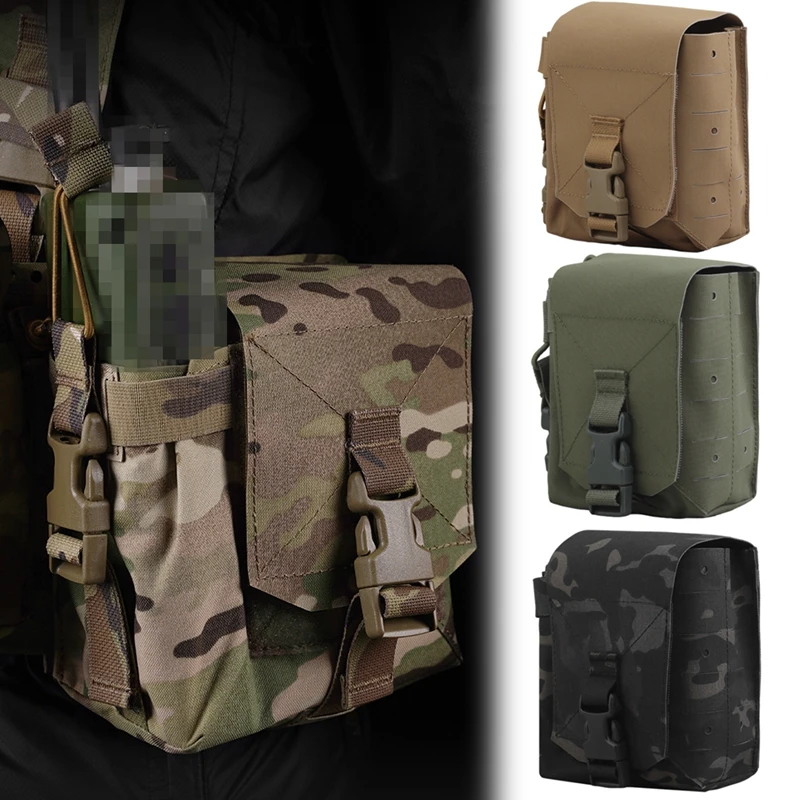 Bolsa táctica Molle, bolsa para Radio, cinturón Molle con cremallera, bolsa de cintura de utilidad, bolsa de almacenamiento, accesorio Molle, organizador médico militar EMT