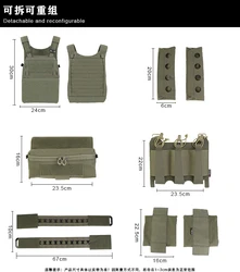 FERRO Faraón Chaleco táctico ligero FCPC V5 – Camo para exteriores