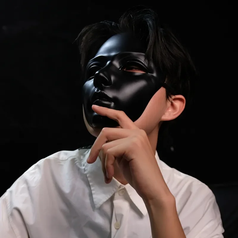 Máscara facial completa para fiesta, disfraz de película, accesorio de mascarada, Halloween, Navidad, tamaño ajustable - imagen 2