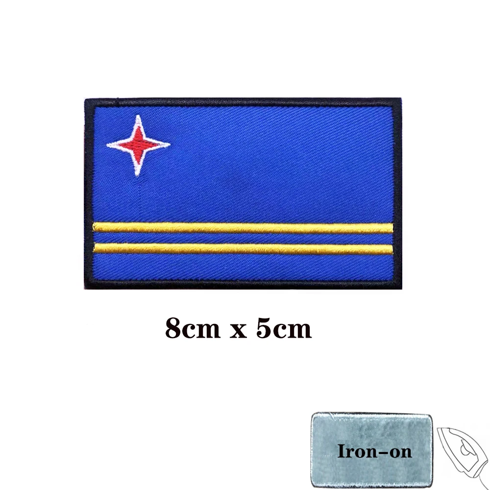 Parches bordados de la bandera de Escocia, banda para el brazo, insignia con gancho y lazo, rayas militares - imagen 2