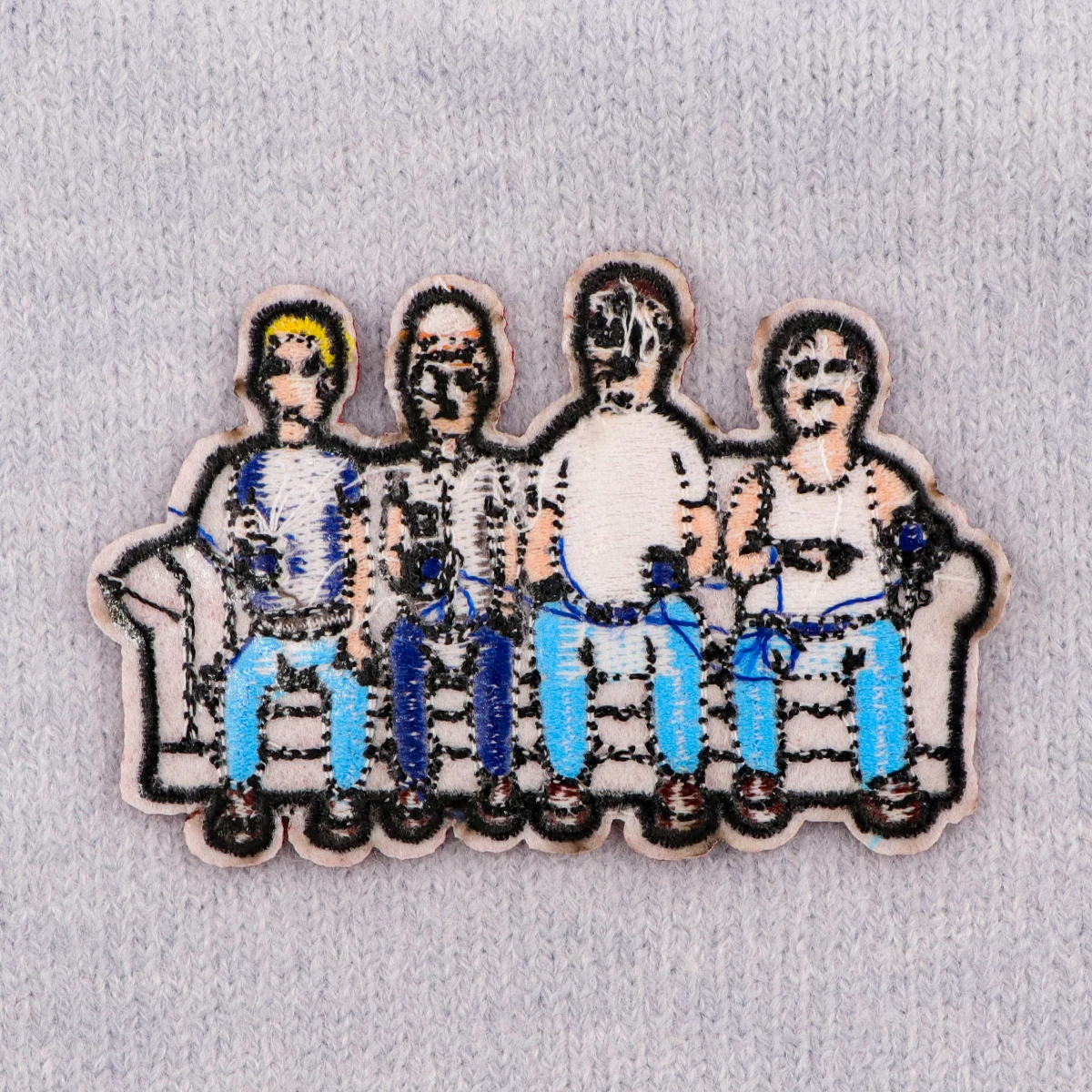 Parche bordado de gángas de cuatro dibujos animados, divertidas parches para planchar para ropa, parches termoadhesivos, insignias para ropa, costura DIY - imagen 3