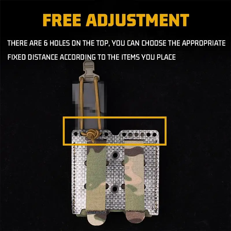 Bolsa táctica de doble elasticidad, cinturón táctico de 9mm, soporte para revistas, bolsa Molle Mag, chaleco para cinturón táctico, funda para revistas - imagen 4