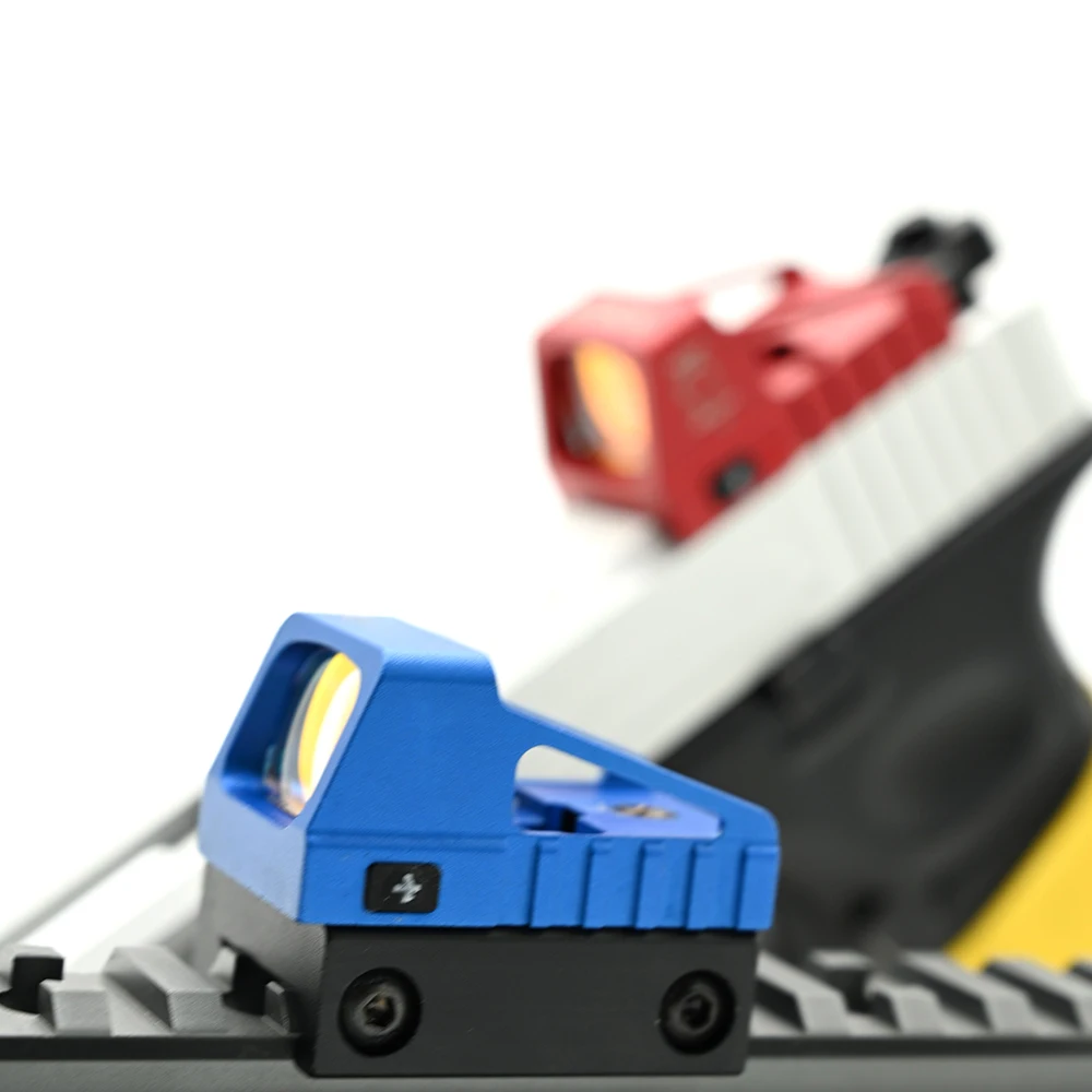 OS Mini colimador de punto rojo, mira réflex para Rifle con huella MOS, marcos originales, soporte de 20mm para caza Airsoft - imagen 5