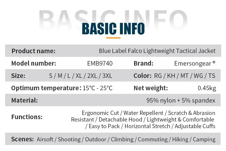 Bolsillos y detalles funcionales de la chaqueta táctica Falco