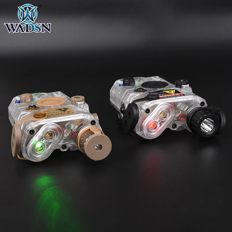 Indicador láser de Peq-15/la-5C táctico para exteriores, caja de láser Ir transparente, rojo/verde/azul - imagen 3