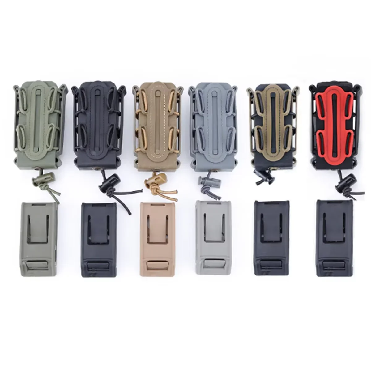 Bolsa táctica Molle de 9mm con Clip para cinturón para Glock 17 19 M9 P226, soporte para pistola Mag, bolsa rápida, soporte de cargador de carcasa suave - imagen 5