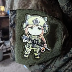 Parche táctico velcro mujer diseño Chevron – Insignia militar