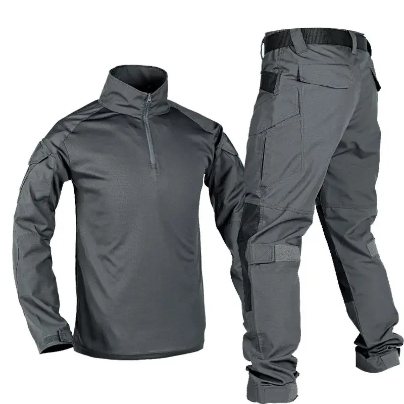 Conjunto táctico G3 para exteriores para hombre, traje de entrenamiento de caza de camuflaje, secado rápido, manga larga, informal, conjunto de dos piezas a juego de colores - imagen 3