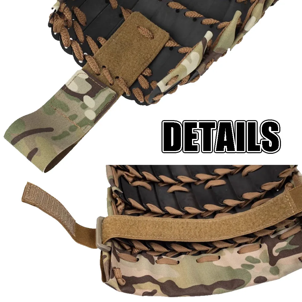 Conjunto de armadura de escala de dragón táctico con hombreras, protector de ingle, falda, armadura, Protector de combate samurái de caballero Medieval - imagen 5