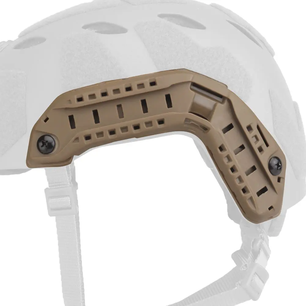Kit de rieles laterales para casco táctico, riel de arco lateral para casco de corte rápido y alto, Paintball - imagen 5