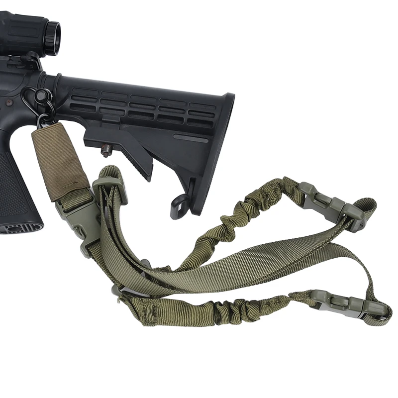 Cinturón de pistola de tiro, accesorios de caza, equipo táctico, eslinga de pistola, correa de hombro, cinturón de cuerda de Rifle con hebilla de Metal para pistola AK AR15 M16 - imagen 5