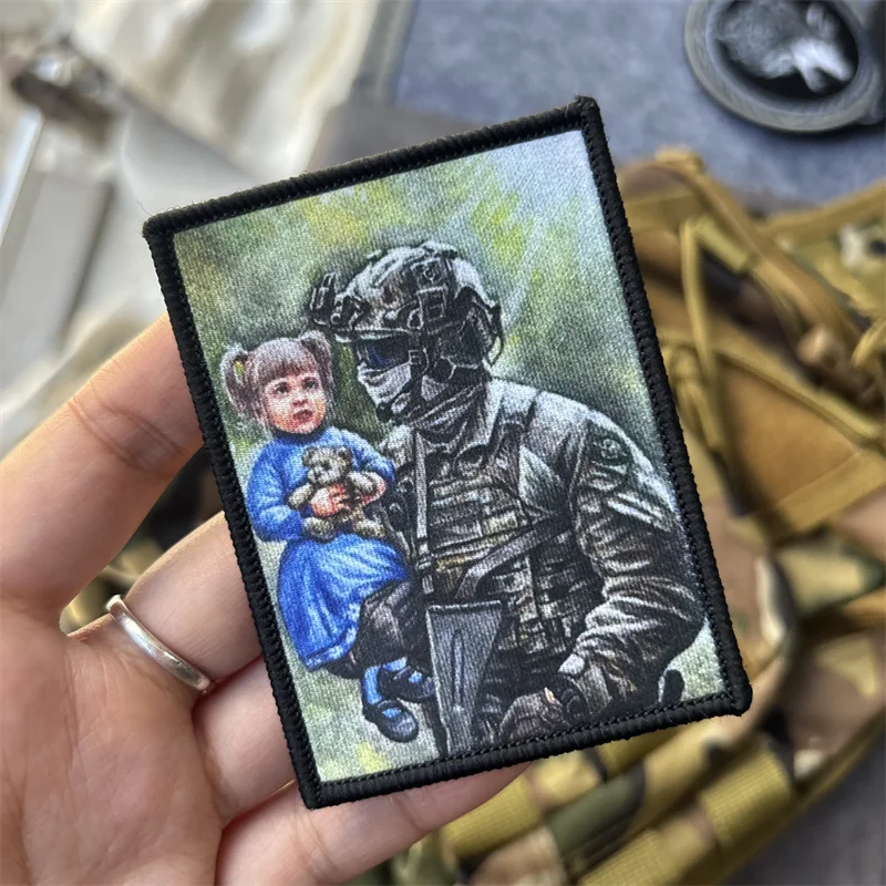 Parche táctico militar con velcro para mochila y ropa - imagen 4