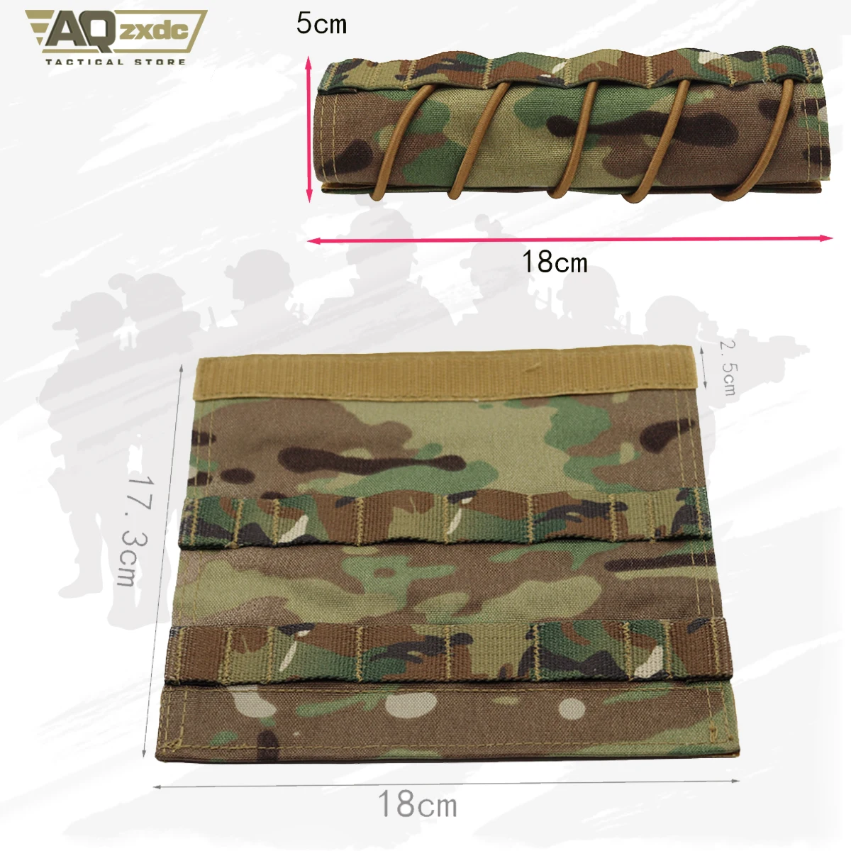 AQzxdc-cubierta táctica para supresor de 8,6 pulgadas, funda protectora para Airsoft, silenciador militar, cubierta de liberación rápida - imagen 5