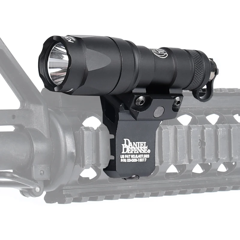 Táctico Airsoft Surefir M300 M300A M600 M600C Flahslight con DD Offset Mount Fit 20mm Rail MLOK KEYMOD Hunting Weapon Light - imagen 5