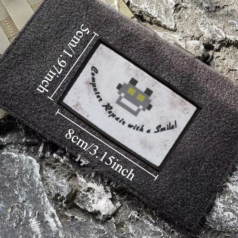 Parche táctico "Robot", insignia de moral militar, impresión de gancho y bucle, mochila, accesorios de decoración de ropa, pegatinas, brazalete - imagen 4