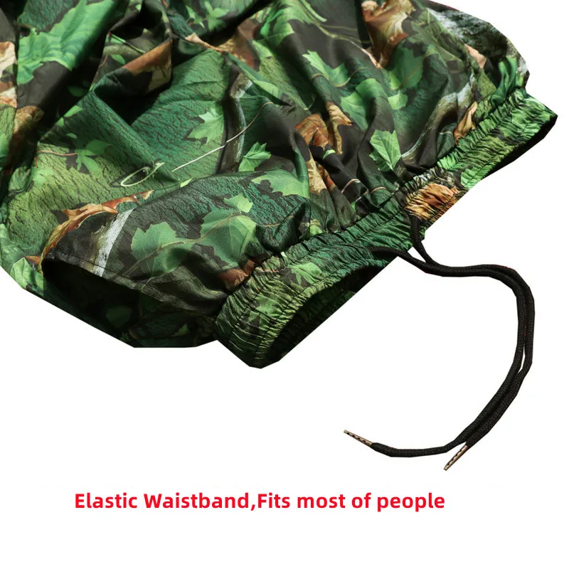 Pantalones largos de camuflaje biónico de verano para hombre, pantalones largos informales de talla grande para caza y pesca, pantalones de jungla transpirables de poliéster - imagen 3