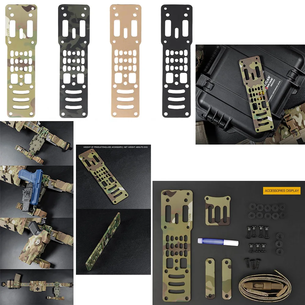 Adaptador de funda Modular táctica de aleación de aluminio, funda de plataforma QLS, sistema de pierna caída, plataforma de caza, adaptador de extracción rápida - imagen 2