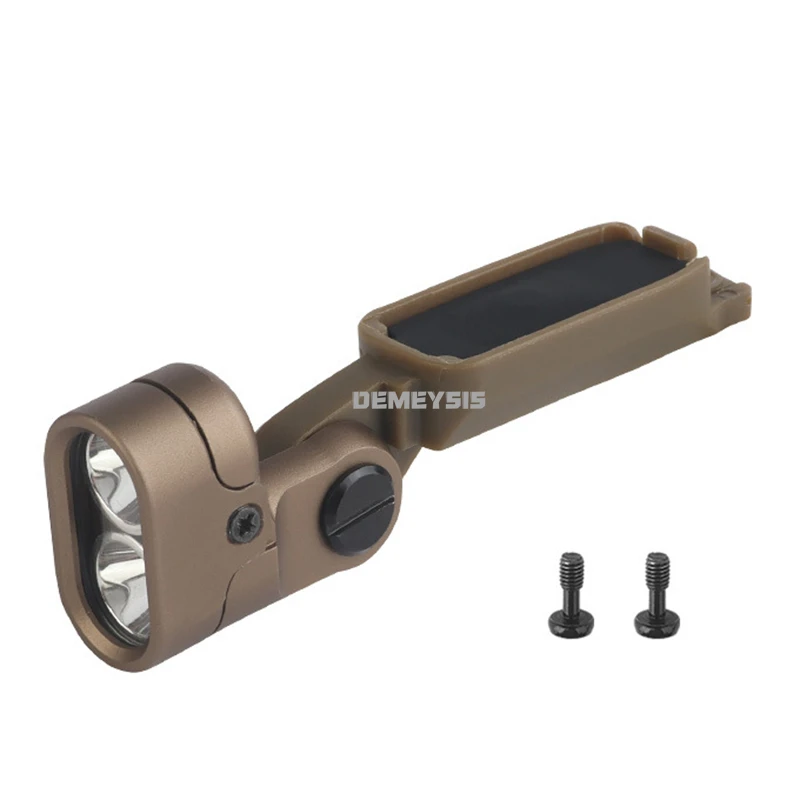 Lámpara para cascos Airsoft, luz de riel de arco integrada Modular LED/IR, lámpara de iluminación para casco táctico de 2 modos para riel de arco Modular - imagen 2