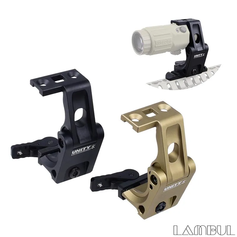 Soporte vertical táctico de 2,91 "UNTY, palanca de montaje Hydra rápida, soportes de altura óptica, alcance elevador T01 T02, mira de punto rojo PEQ15 - imagen 3