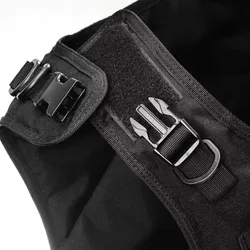YAKEDA Chaleco Táctico Molle Camuflaje Negro para Caza y Airsoft