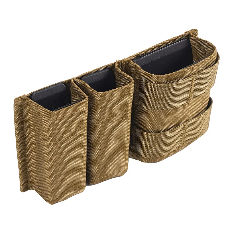Bolsa táctica MOLLE para revistas dobles de 9 mm y individuales 5,56, bolsa de almacenamiento de accesorios rápidos - imagen 3