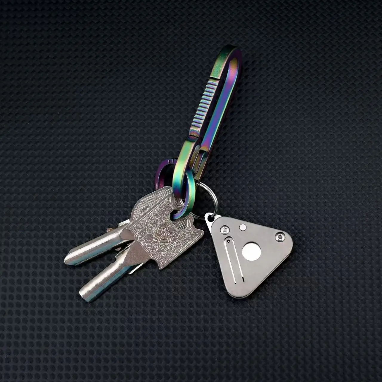 Cuchillo plegable titanio EDC táctico para exteriores y camping - imagen 5
