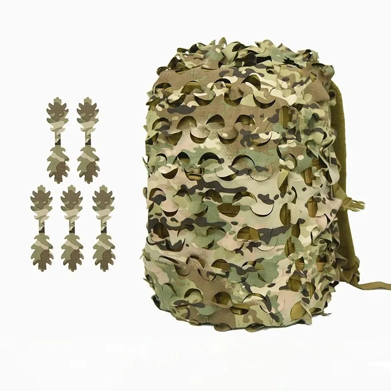 Cubre mochila camuflaje 3D hoja biónica de red táctica