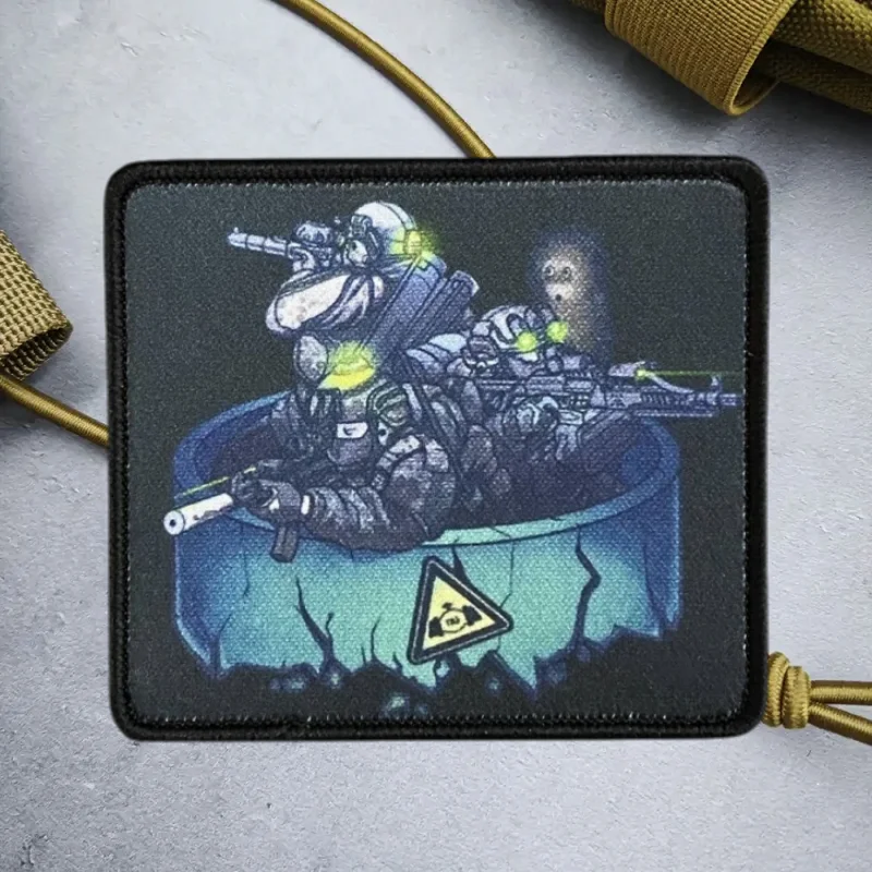 Parche de impresión de tubería de Gas Natural, chaleco táctico, sombreros con gancho y bucle, insignia de moral, pegatinas para mochila, parches para brazalete para ropa - imagen 5