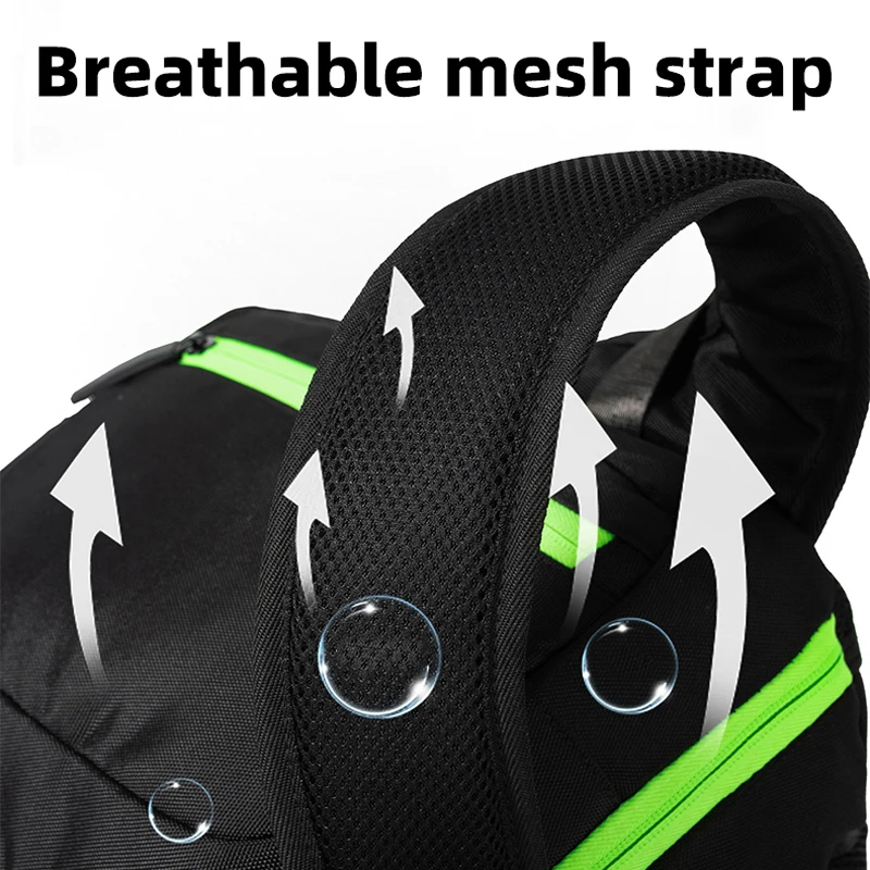 Mochila deportiva de baloncesto con bolsillo para zapatos, bolsa grande para viajes al aire libre, senderismo, desplazamientos, fútbol, adolescente, Fitness - imagen 5