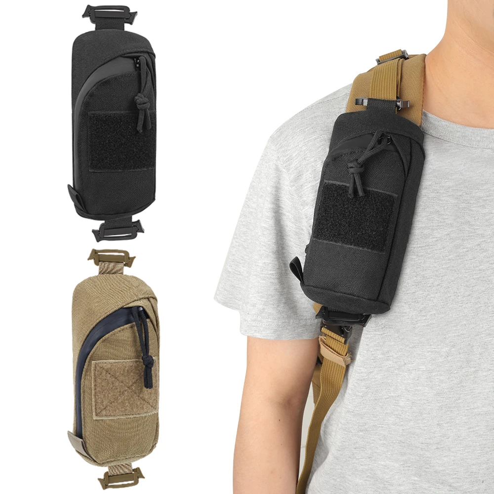 Bolso táctico con correa para el hombro, mochila con correa para el hombro, accesorio para artículos diversos, bolsa EDC para exteriores para caza y Camping