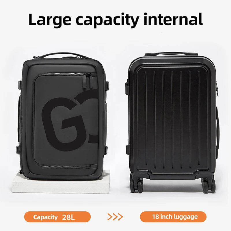 Mochila de viaje grande para hombres y mujeres, bolso cruzado para gimnasio, seco y húmedo al aire libre, bolsa de almacenamiento de equipaje para viajes de negocios, bolsas para ordenador portátil para estudiantes - imagen 4