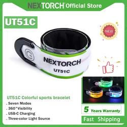 NEXTORCH UT51C pulsera LED recargable multicolor – Seguridad nocturna