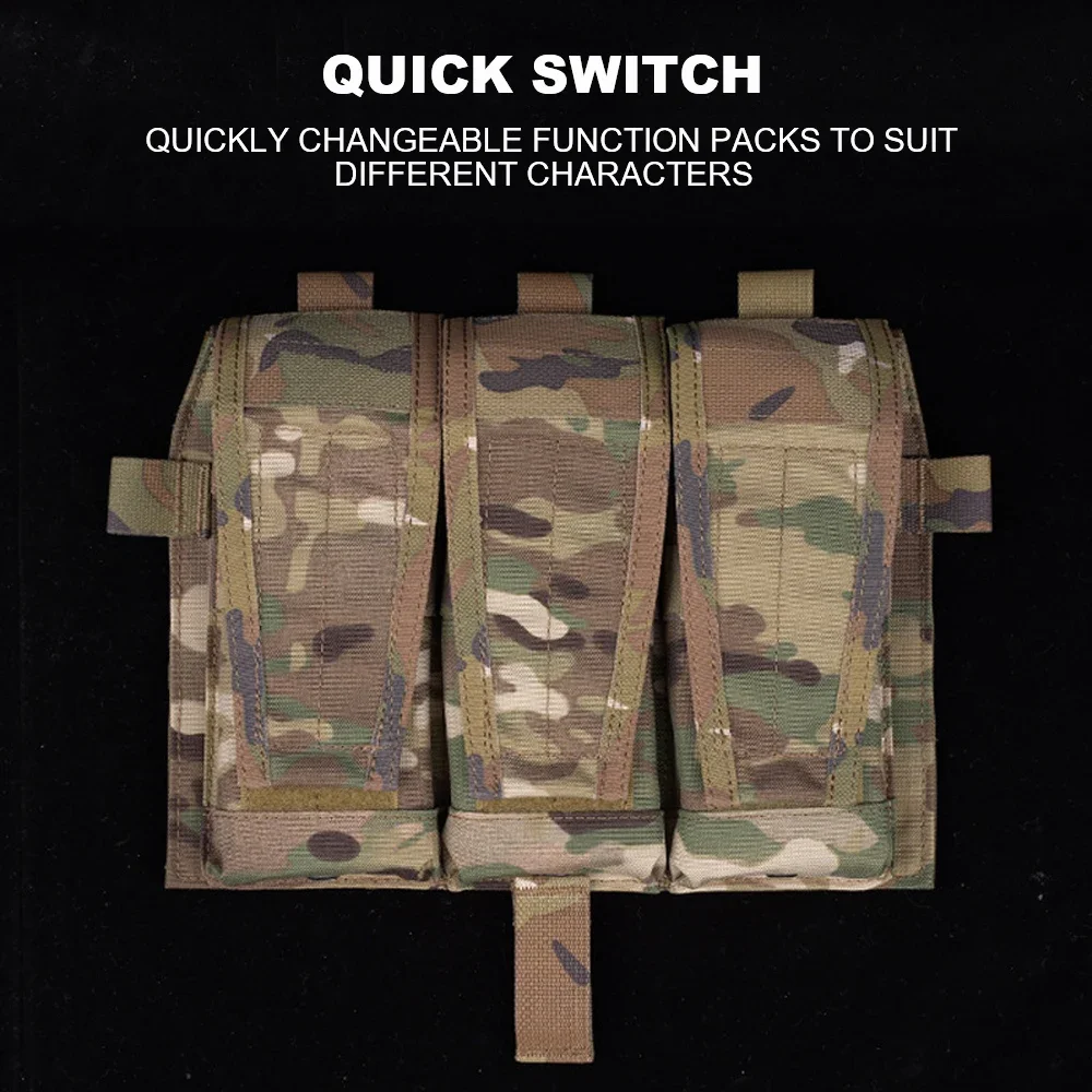Chaleco táctico Crye, Panel frontal, accesorio adaptable JPC2.0 AVS LVS SPC, chaleco de caza, Panel de conversaciones de liberación rápida - imagen 5