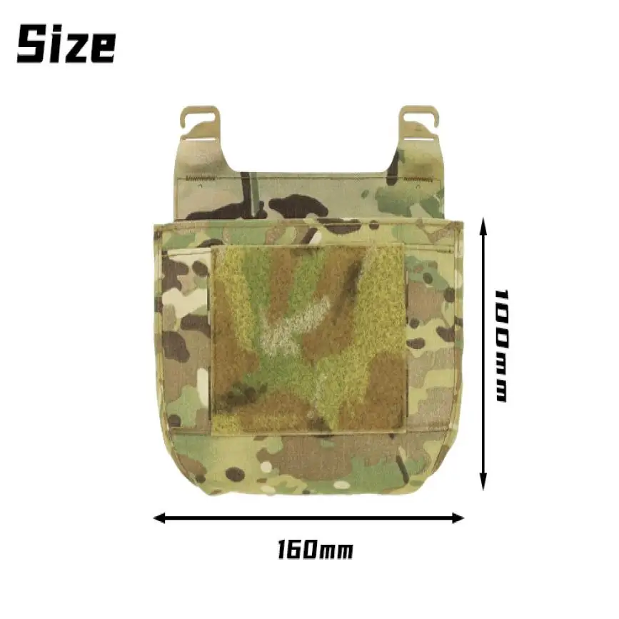 Chaleco táctico, bolsa de Panel frontal, portador de placa de plataforma, bolsa de aparejo de pecho, solapa frontal doble, bolsa de revista de repuesto para almacén de canguro - imagen 5