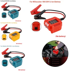 Arrancadores de salto para baterías Makita/Milwaukee/Dewalt de 18V, adaptador de Cables de refuerzo automotrices de alta resistencia para arranque de salto muerto